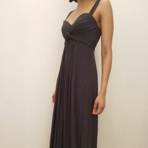 SOLD BCBG Max Azria Full Length Gown navy blue